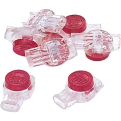 IDEAL 85-925 IDC 3-Wire UR Butt Splice Jellybean Connectors, 25-Pack, Red
