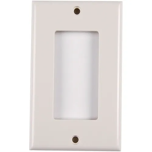 HellermannTyton 854-39293 Wall Plate, Decorator Faceplate, Office White