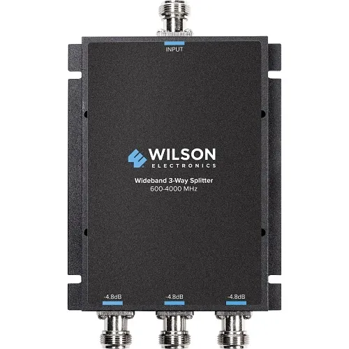 Wilson 859112 3-Way Splitter, 600-4000 MHz, 50 Ohms, 4.8 dB
