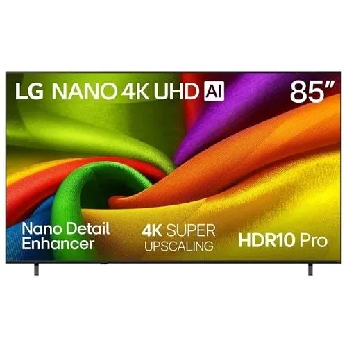LG 85NU850BPUA 85" Nano 4K UHD Smart TV, A7, Gen 9 AI Processor