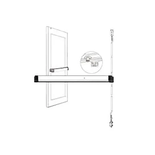 Adams Rite 8600MLR36-US32D Electrolux Latch Narrow Style Latch, 36", Satin Stainless Steel