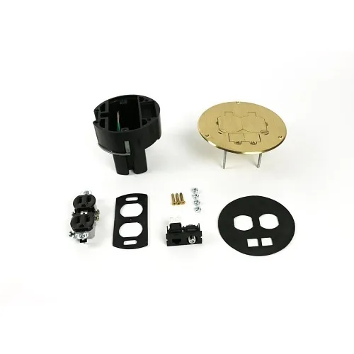 Wiremold 863DPCOM Dual Service Floor Box Kit