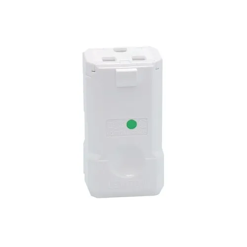 Leviton 8659-V Straight Blade Connector, Hospital Grade, 15A, 250V, NEMA 6-15R, 2P, 3W, White