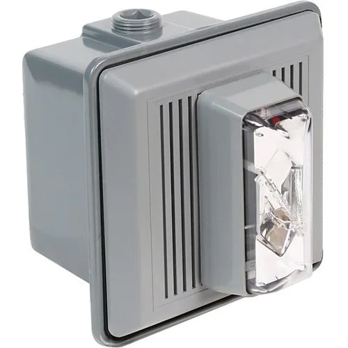 Kidde 867STRC-AQ Indoor Surface Mount Electronic Horn Strobe, 24VDC