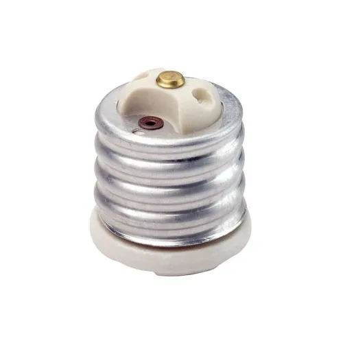 Leviton 8681 Mogul-Medium Base for Porcelain Sockets Only, Incandescent, Glazed Porcelain Lampholder, White
