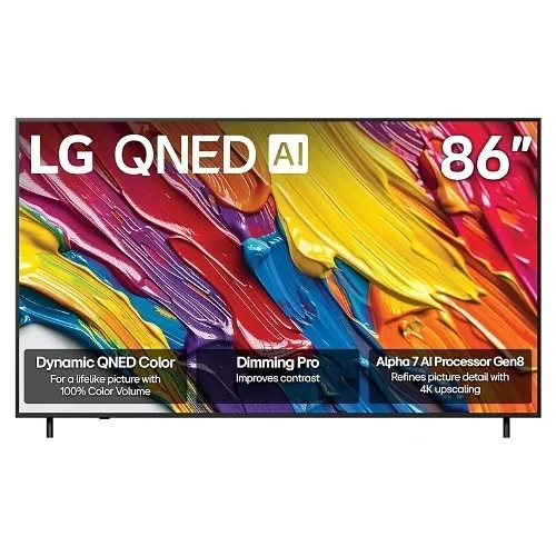 LG 86QNED82AUA 86" Class QNED AI QNED82A Series 4K Smart TV 2025