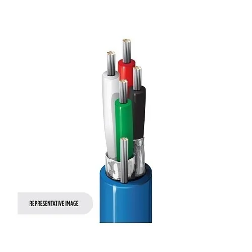 Belden 8723 22/2 Pair Stranded Shielded Audio, Control and Instrument Cable, CM, PVC Jacket, Chrome