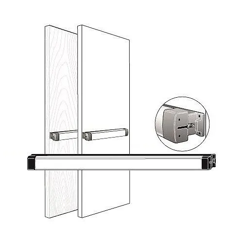 Adams Rite 8736-01-01-628 8736 Rim Cylinder, Clear Anodized