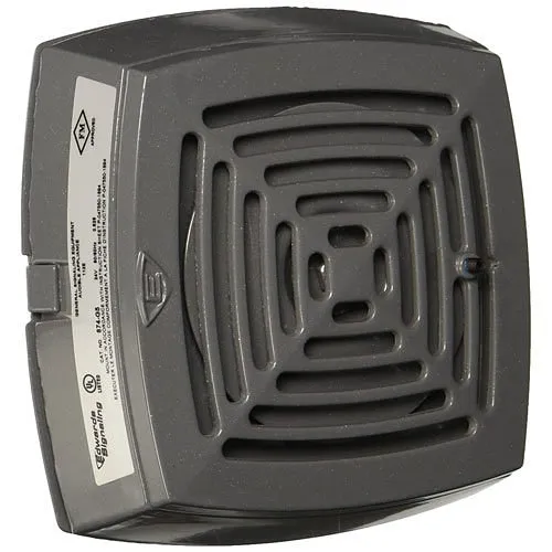 Edwards Signaling 870 Series Vibrating Horn, surface mount, heavy duty die-cast housing, 3.2 VA per lamp, ohm DC coil res, 12DC, 0.27A