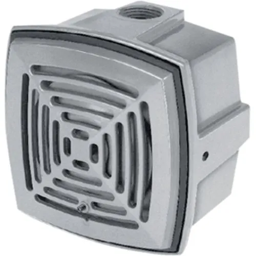 Edwards Signaling 870 Series Vibrating Horn, conduit mount, NEMA 4X/12/12K enclosure, 3.2 VA per lamp, ohm DC coil res, 12DC, 0.27A