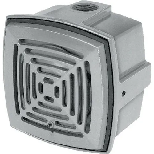 Edwards Signaling 870 Series Vibrating Horn, conduit mount, NEMA 4X/12/12K enclosure, 3.8 VA per lamp, 24 ohm DC coil res, 24DC, 0.16A