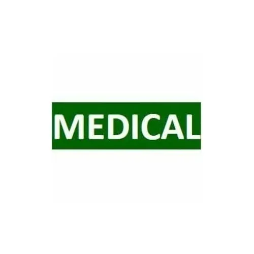 SigCom 880-0056-G Label for SPECTRUM Pull Stations Lower Section "MEDICAL", White Text, Green Label