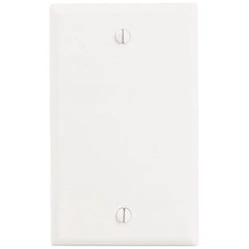 Leviton 88014 1-Gang No Device Blank Wall Plate, Standard Size, Thermoset, Box Mount, White