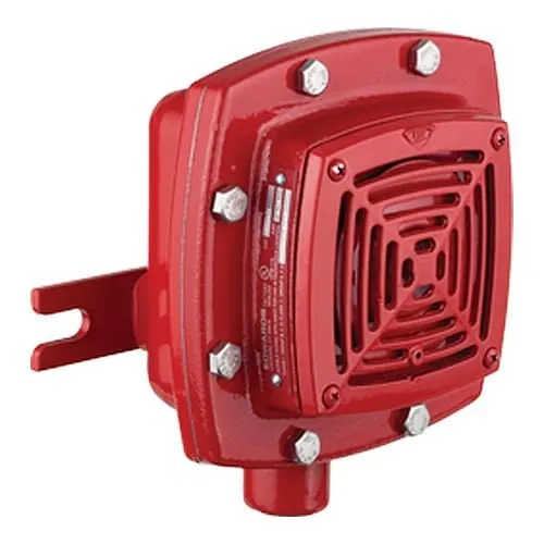 Edwards Signaling AdaptaHorn Grille Type Hazardous Location Horn, Red, 20-24V DC, 0.16A
