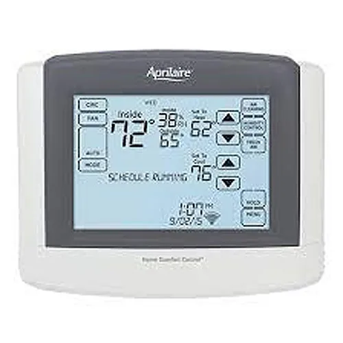 Aprilaire 8910W LCD Touchscreen Home Comfort Control Wi-Fi Thermostat with IAQ Control, White