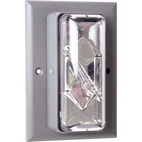 Edwards Signaling 89 Series Flashing Xenon Strobe, Indoor, flush mount, clear colored lens, 150 cd, flash rate 60 fpm, 24V AC/DC, 0.39 A
