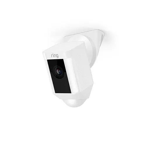 Ring Ceiling Mount for Spotlight Cam Wired, 90˚ Adjusts Viewing Angle, Paintable, White (8KS2S7WEN)