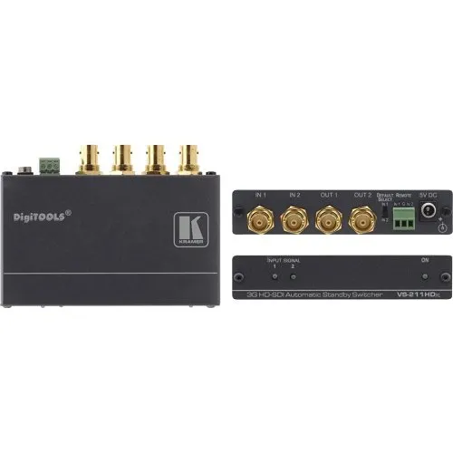 Kramer 90-70818090 VS-211HDxL 2x1:2 SDI Auto Switcher