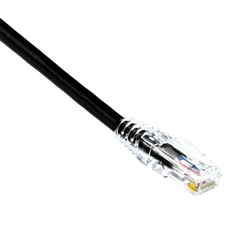 Weltron 90-C5ECB-BK-015 CAT5E Patch Cable, Pc5E, Black 15' Booted Patch Cord