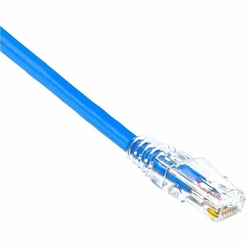Weltron 90-C6AB-BL-003 CAT6a UTP Patch Cable with Clear Boot, 3' (0.914m), Blue