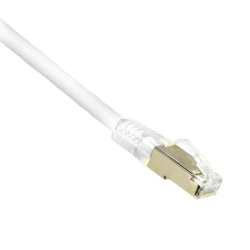 Weltron 90-C6ABS-WH-003 3' CAT6A FTP Shielded Twisted Pair Patch Cable, 3', White