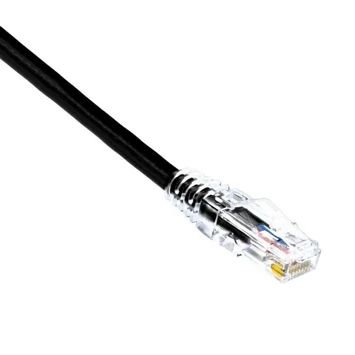 Weltron 90-C6CB-BK-005 CAT6 UTP Patch Cable, 5', Black
