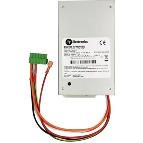 Comelit 909032059 PSU-3 DIN Rail Power Supply with Battery Charger, 12 at 50W