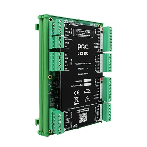 Comelit 909037054 512 DC Series 2-Door Access Controller in 13" 13" Metal Cabinet with Lock, Prewired with single Output 3A Power Supply/Charger, 12 or 24VDC Selectable