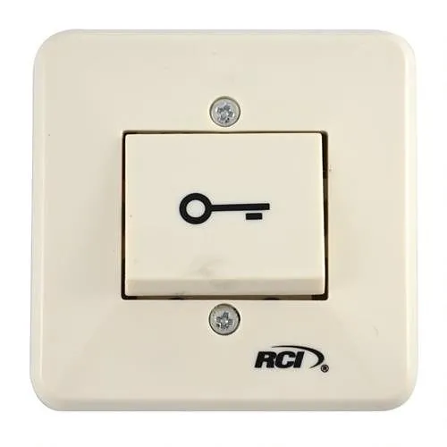 RCI 909F-MOW Rocker Switch, Flush Mount, Momentary and Maintained SPDT Field Selectable, 10A at 250VAC, Beige