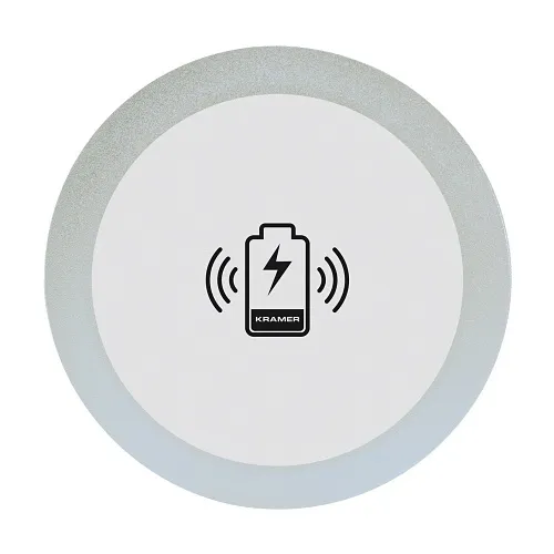 Kramer KWC–1(BC) Wireless Charging Spot, Enclosure, Silver Sand Blasted Anodized Aluminum Top