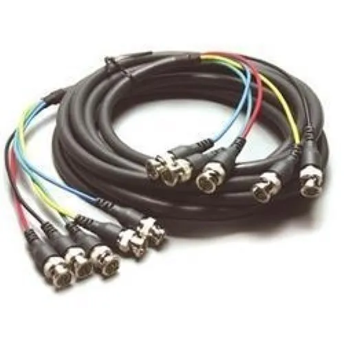Kramer 91-0505010 5 BNC Male to Male Cable, 10', Black