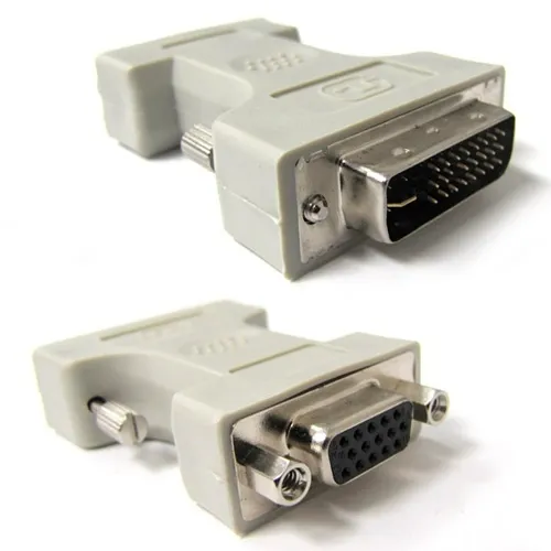 Weltron 91-883 DVI-A to VGA HD15 Male/Female Adapter