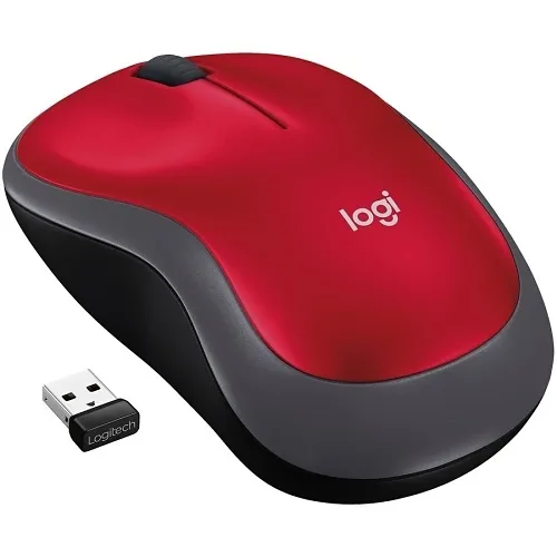 Logitech 910-003635 Wireless Mouse M185, Red