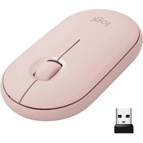 Logitech 910-005769 Pebble M350 Wireless Mouse, Rose
