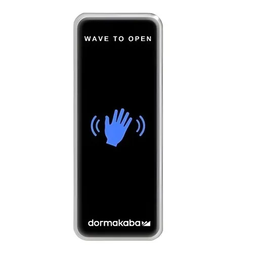 RCI 910-TC-F-REM Touchless Switch with Remote, Wave Symbol, French, Black