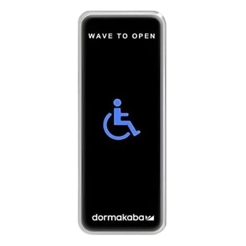 RCI 910NTC-HC-SS Narrow Touchless Actuator, Wheelchair Symbol, Stainless Steel