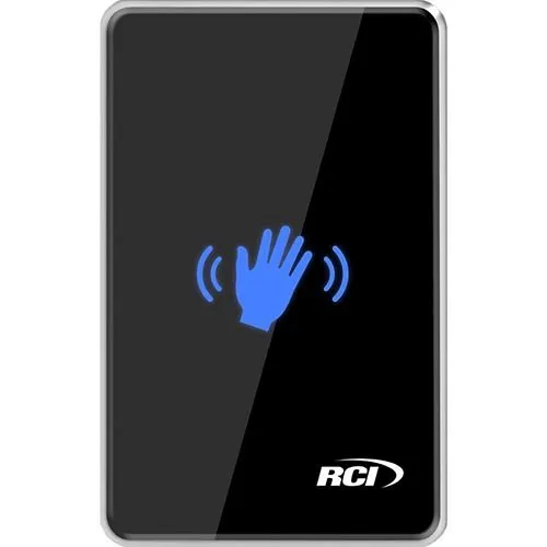 RCI 910TC Touchless Wave-to-Open Switch, Waving Hand Logo, Black