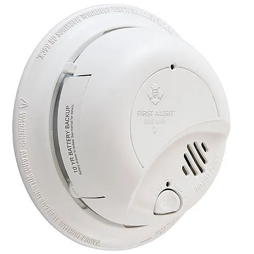 BRK 9120LBL 120V AC/DC Smoke Alarm, 10YR Lithium Battery, Locked Battery Drawer