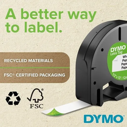 DYMO 91331 Letratag Label Maker Tape Cartridge