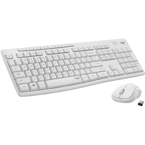 Logitech 920-009783 MK295 Silent Off White Wireless Keyboard and Mouse Kit