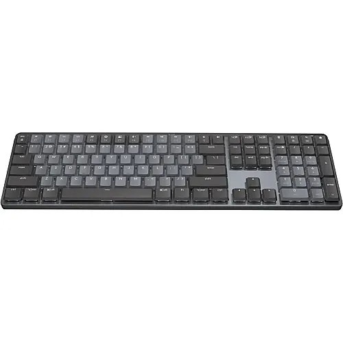 Logitech 920-010549 The Master Series Wireless Illuminated Performance Keyboard, Graphite English Clicky