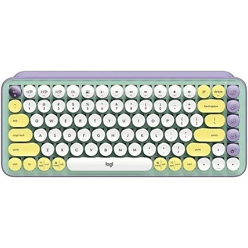 Logitech 920-010708 Wireless Mechanical Keyboard with Customizable Emoji Keys, Daydream English