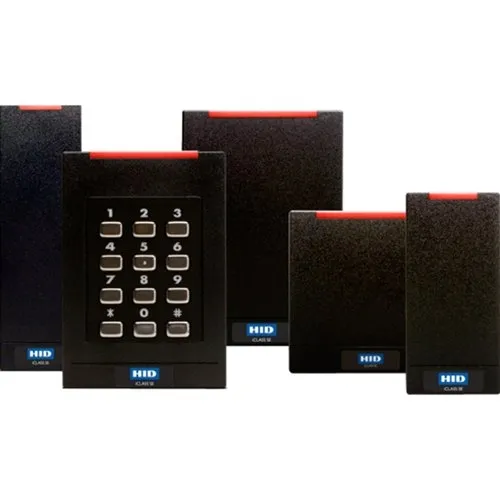 HID 920NNPTEK2041R iCLASS SE R40 Smart Card Reader, Wall Switch, High Security, OSDP, Terminal Strip, Standard v2, Seos, DESFire Sio, and MIFARE Sio Enabled, Black