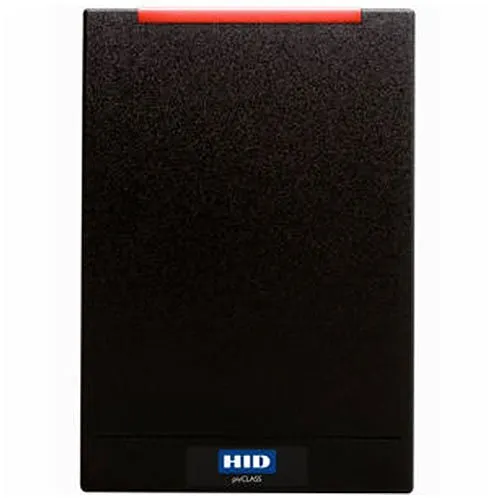 HID 920PHRNEK00005 pivCLASS SE RP40-H Smart Card Reader, 125 kHz HID Prox, AWID and EM4102, Contactless PKI-Based FIPS 201, RS485 FDX, Pigtail, LED Red, Flash Green, Buzzer On, FLIPS 75-Bit, Black
