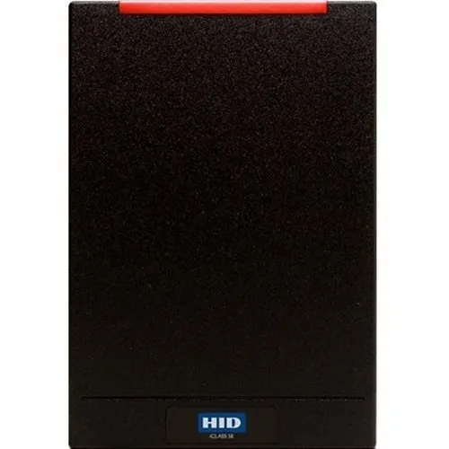 HID 920PSNNEK20000 multiCLASS SE RP40 Smart Card Reader, 125 kHz HID Prox, 13.56 MHz iCLASS Seos cards, and Mobile IDs via NFC, Wiegand, Pigtail, Standard and Mobile-Ready, Black