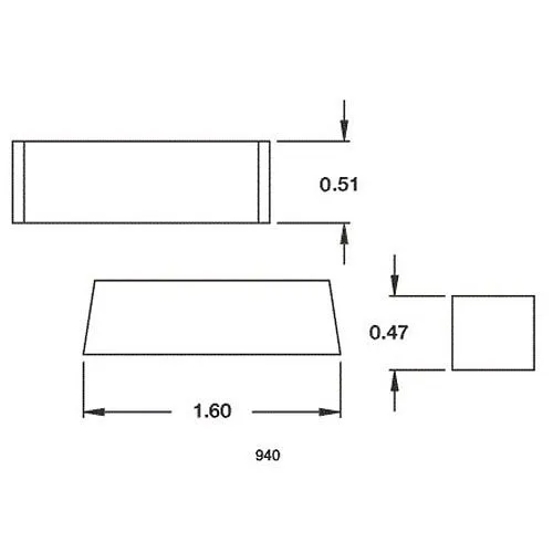 Honeywell Home 940WH Mini Surface Mount Magnetic Contact, 3/4" Gap, White