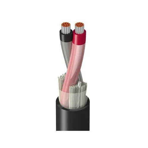 Belden 9487 0101000 1-Pair 16 AWG Instrumentation Cable, PVC/Nylon Insulation, PVC Jacket, 600V TC, 1000', Black