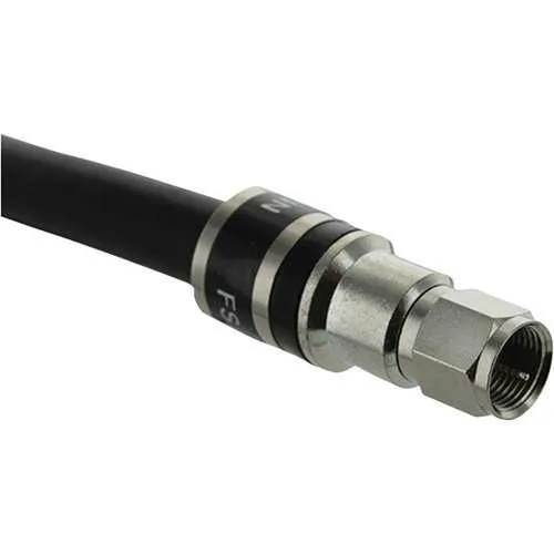 Wilson 951127 Black RG11 Low Loss Coax, F-Male to F-Male, 2'