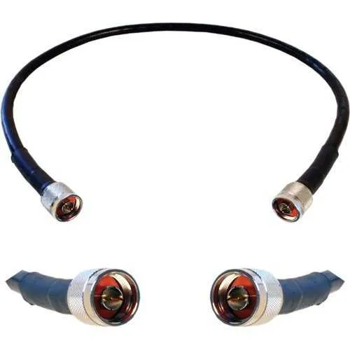 Wilson 952302 Wilson-400 Ultra Low Loss Coax Cable, 50 Ohms, N-Male to N-Male, 2', Black