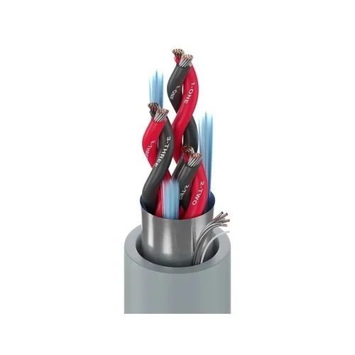 Belden 9553 0601000 18/3 Stranded TC High Performance Instrumentation Cable, PVC Outer Jacket, PLTC, Chrome